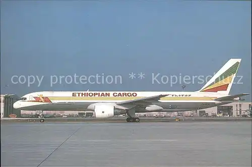 Flugzeuge Zivil Ethiopian Cargo Boeing 757 200PF ET AJS c n 25014 Kat. Airplanes Avions