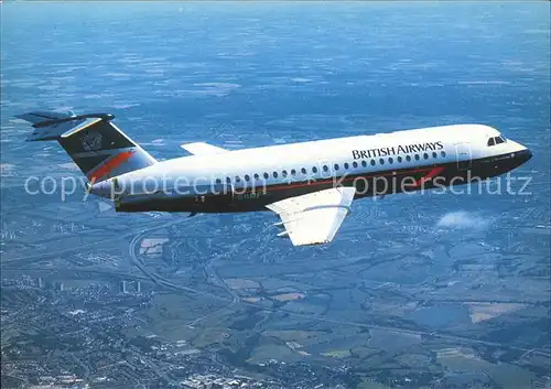 Flugzeuge Zivil British Airways BAe 1 11  Kat. Airplanes Avions