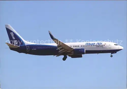 Flugzeuge Zivil Blue Air B 737 BAS YR BIA c n 29925 Kat. Airplanes Avions