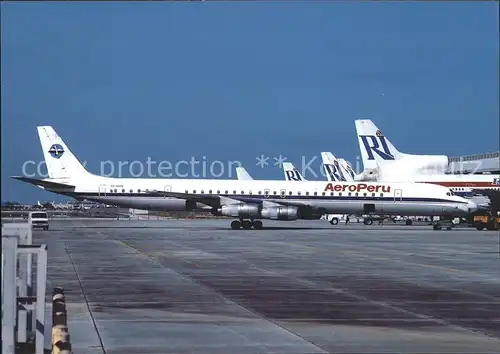 Flugzeuge Zivil Aero Peru DC 8 61 5N HAS cn 45979 Kat. Airplanes Avions