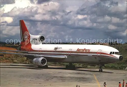 Flugzeuge Zivil Aero Peru L 1011 100 Tristar 1064 N10112  Kat. Airplanes Avions