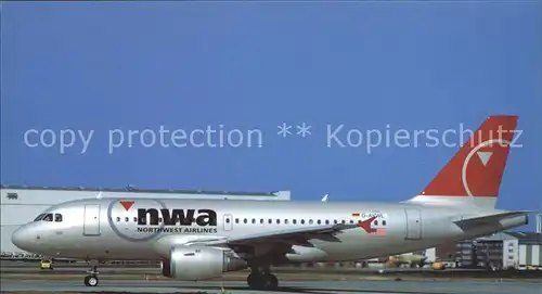 Flugzeuge Zivil Northwest Airlines A319 114 D AVWL c n 1865  Kat. Airplanes Avions