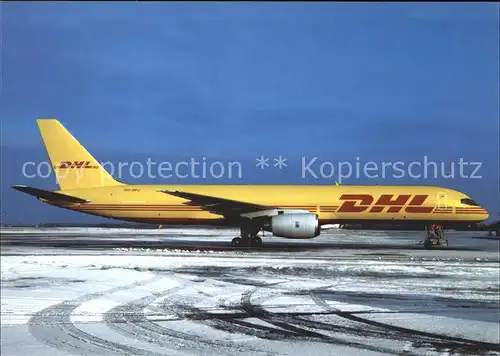 Flugzeuge Zivil DHL B 757 236SF OO DPJ c n 23493 Kat. Airplanes Avions