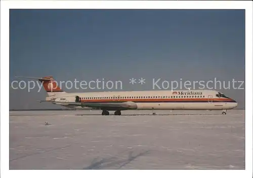 Flugzeuge Zivil Meridiana McDonnell Douglas MD 82 DC 9 82 I SMER cn 49901 1766 Kat. Airplanes Avions