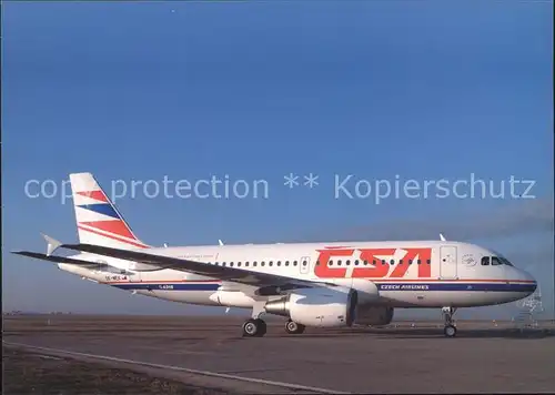 Flugzeuge Zivil CSA Czech Airlines A319 112 OK MEK c n 3043  Kat. Airplanes Avions