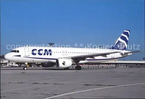 Flugzeuge Zivil CCM  Compagnie Corse Mediterranee A320 F GYFK  Kat. Airplanes Avions