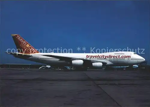 Flugzeuge Zivil Travel City Direkt.com Boeing 747 267B TF ABA c n 22530 531  Kat. Airplanes Avions