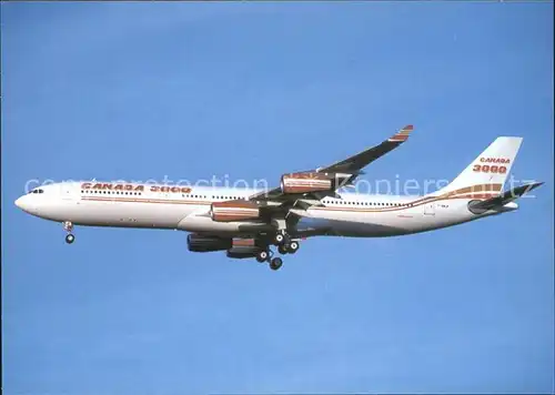 Flugzeuge Zivil Canada 3000 Airlines A340 313X F WWJF c n 395 Kat. Airplanes Avions