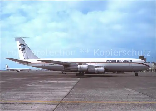 Flugzeuge Zivil Impala Air Cargo B 707 351C HR AME c n 18922  Kat. Airplanes Avions