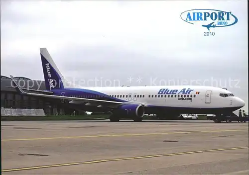 Flugzeuge Zivil Blue Air Boeing 737 800 YR BIB  Kat. Airplanes Avions