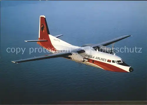 Flugzeuge Zivil Angola Airlines Fokker F27 Mk600 PH FTG Kat. Airplanes Avions