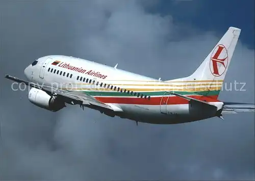 Flugzeuge Zivil Lithuanian Airlines B737 524 LY AGQ cn 26339 2771 Kat. Airplanes Avions