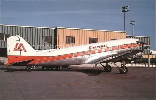 Flugzeuge Zivil Chaperal Charters Douglas DC 3C C 47 DL C FTAS c  n 4666 Kat. Airplanes Avions