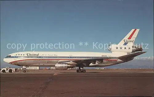 Flugzeuge Zivil United Airlines McDonnell Douglas DC 10 10 N1820U c n 46619 Kat. Airplanes Avions