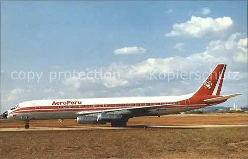 Flugzeuge Zivil AeroPeru McDonnell Douglas DC 8 46027 OB R 1248 Kat. Airplanes Avions
