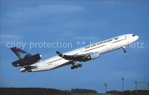 Flugzeuge Zivil Garuda Indonesia McDonnell Douglas MD 11 EI CDJ cn 48500 fn 493  Kat. Airplanes Avions