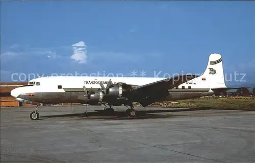 Flugzeuge Zivil Transoceanica Colombia MDC Douglas DC 6B HK 3892X cn 45514 fn 1014  Kat. Airplanes Avions
