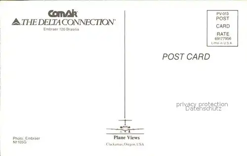 Flugzeuge Zivil Comair Embraer 120 Brasilia N1105G  Kat. Airplanes Avions