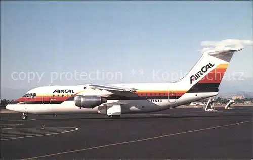 Flugzeuge Zivil AirCal BAe 146 200A N146AC  Kat. Airplanes Avions