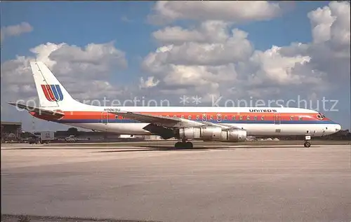 Flugzeuge Zivil United McDonnell Douglas DC 8 52 N8069U s n 45853  Kat. Airplanes Avions