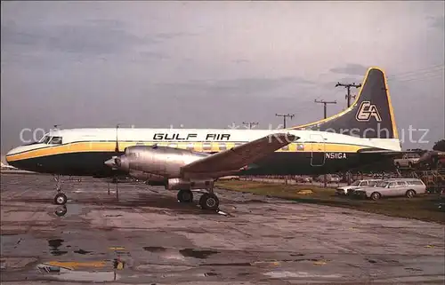 Flugzeuge Zivil Gulf Air Transport Convair CV580 N511GA c n 39  Kat. Airplanes Avions