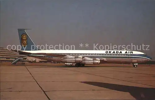 Flugzeuge Zivil Okada Air Nigeria Boeing B.707 355C 5N AOQ c n 19664  Kat. Airplanes Avions