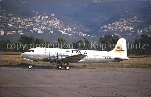 Flugzeuge Zivil TMA Trans Mediterranean Airways Douglas DC 4 C 54E 15 DO OD ADV c n 27338 Kat. Airplanes Avions