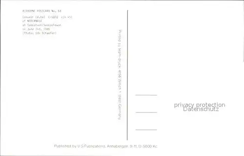 Flugzeuge Zivil Norcanair Convair CV640 C GQCQ c n 45J Kat. Airplanes Avions