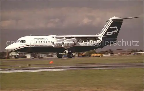 Flugzeuge Zivil Presidental Airways BAe 146 200 G OHAP c n E 2008 Kat. Airplanes Avions