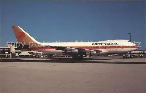 Flugzeuge Zivil Continental Boeing 747 238B N610PE s n 20535  Kat. Airplanes Avions