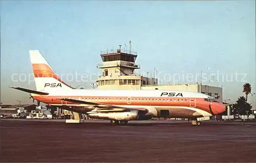 Flugzeuge Zivil PSA Pacific Southwest Airlines Boeing 737 214 N984PS c n 20157 Kat. Airplanes Avions