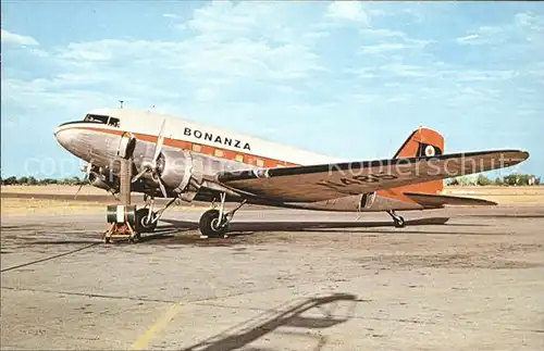Flugzeuge Zivil Bonanza Airlines Douglas DC 3 N485  Kat. Airplanes Avions