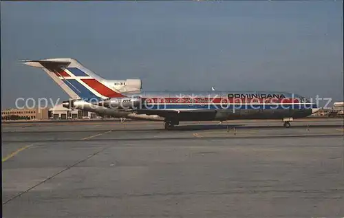 Flugzeuge Zivil Dominicana Boeing 727 173C HI 312 c n 19505 Kat. Airplanes Avions