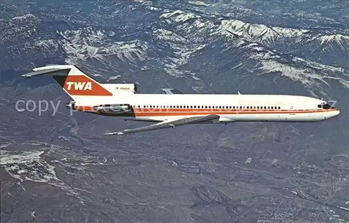 Flugzeuge Zivil TWA Trans World Airlines Boeing 727 231A N54341 c n 21628 Kat. Airplanes Avions