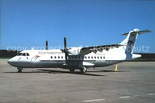 Flugzeuge Zivil Eurowings ATR42 300 D BJJJ cn 278  Kat. Airplanes Avions