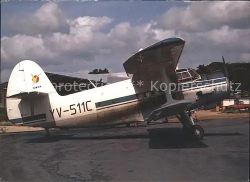 Flugzeuge Zivil Ciaca PZL Mielec Antonov AN2 YV 511C cn 1G 231 21 Kat. Airplanes Avions