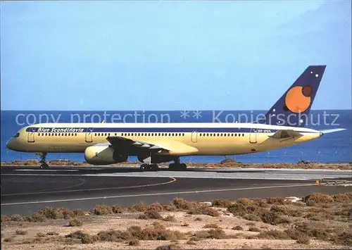 Flugzeuge Zivil Blue Scandinavia Boeing B 757 2Y0 SE DUL c n 26151 472 Kat. Airplanes Avions