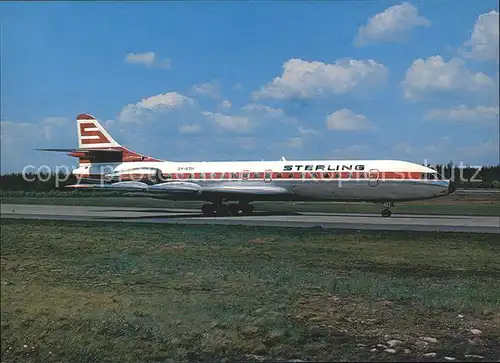 Flugzeuge Zivil Sterling Airways Sud Aviation Caravelle SE 210 OY STH  Kat. Airplanes Avions