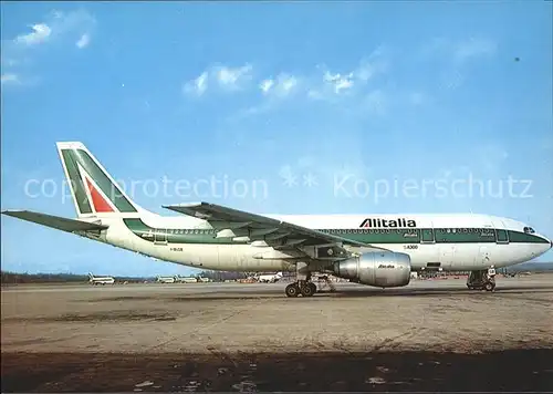 Flugzeuge Zivil Alitalia A300B4 203  Kat. Airplanes Avions