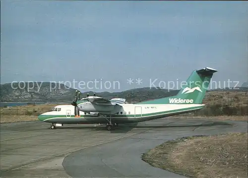 Flugzeuge Zivil Wideroes Flyveselskap A S Norway De Havilland Dash 7 102 LN WFL  Kat. Airplanes Avions