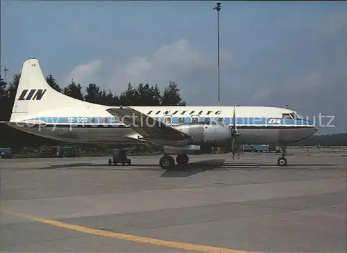 Flugzeuge Zivil Linjeflyg Convair CV 440 SE CCO  Kat. Airplanes Avions