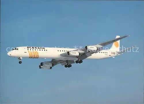 Flugzeuge Zivil Scanair DC 8 63 SE DBL Kat. Airplanes Avions