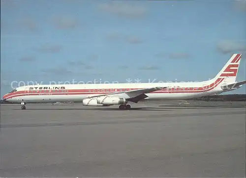 Flugzeuge Zivil Sterling Airways DC 8 63  Kat. Airplanes Avions