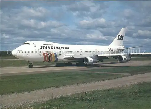 Flugzeuge Zivil SAS Scandinavian Boeing 747 283M  Kat. Airplanes Avions