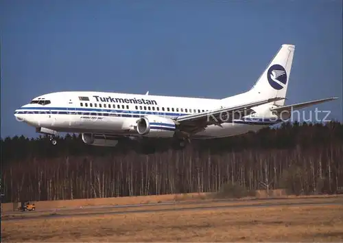 Flugzeuge Zivil Turkmenistan B737 300  Kat. Airplanes Avions