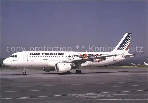 Flugzeuge Zivil Air France A320 211 F GFKM  c n 102  Kat. Airplanes Avions