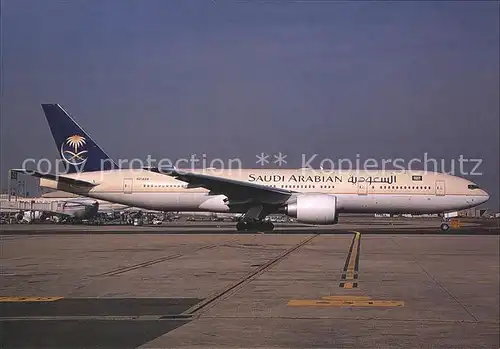 Flugzeuge Zivil Saudi Arabian Boeing 777 268 HZ AKB c n 28345 99 Kat. Airplanes Avions