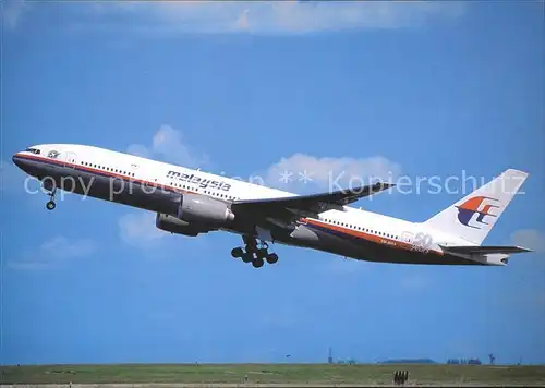 Flugzeuge Zivil Malaysia Airlines B777 2H6 9M MRA  Kat. Airplanes Avions