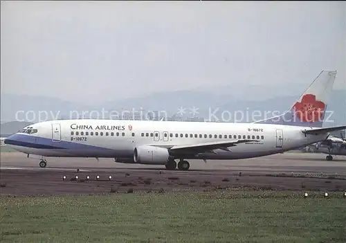 Flugzeuge Zivil China Airlines Boeing 737 43Q B 18672 c n 28490 2830 Kat. Airplanes Avions