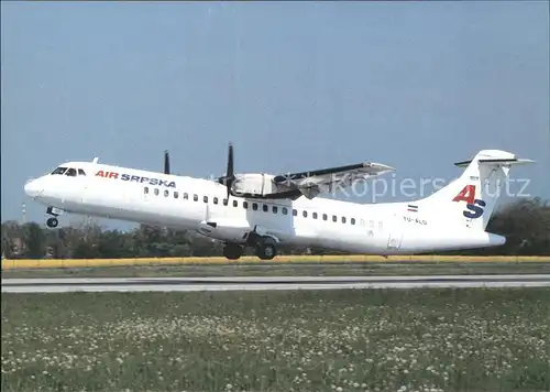 Flugzeuge Zivil Air SRPSKA Aerospatiale Alenia ATR72 202 YU ALO cn 186 Kat. Airplanes Avions